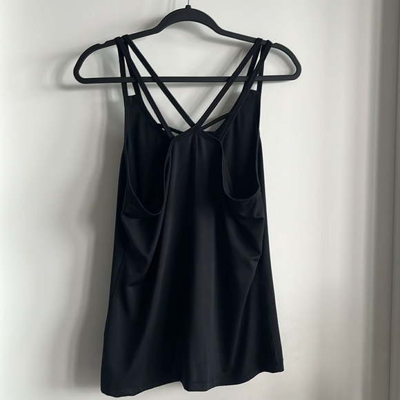 Women’s [L] Tank top casual, sport, yoga top, black, straps criss cross style - Picture 5 of 11